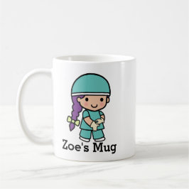 Niedlicher Chirurg in Scrubs Kaffeetasse