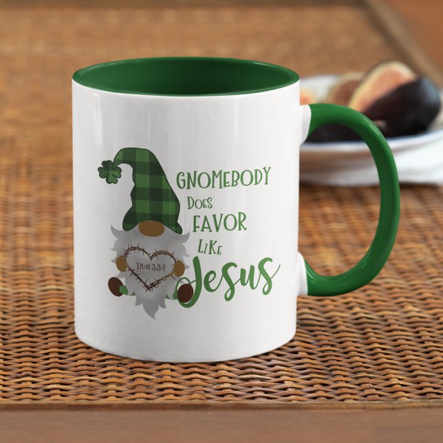 Niedlicher Christlicher Gnome St. Patrick's Day Gr Tasse (Von Creator hochgeladen)