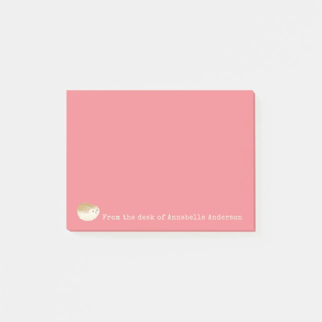 Niedlicher Chubby Hamster Post-it Notes Klebezettel (Vorderseite)