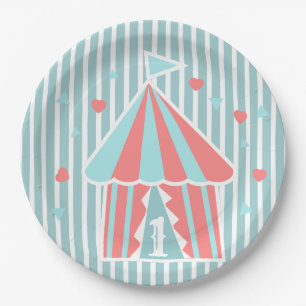 Niedlicher Circus Zent  Pappteller