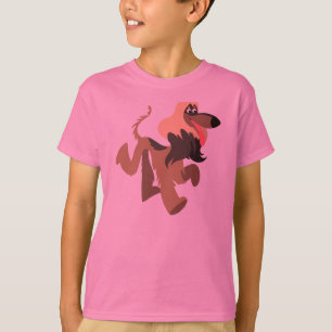 Niedlicher ClownCartoon Afghanischer Hund Kinder T T-Shirt