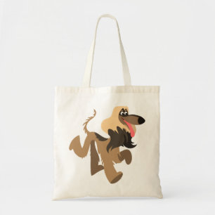 Niedlicher Clownischer Cartoon Afghanische Hundesc Tragetasche