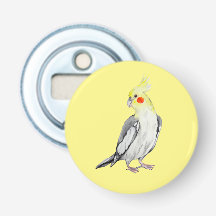 Niedlicher Cockatiel-Aquarellpapagei.