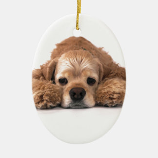 Niedlicher Cockerspaniel Keramikornament