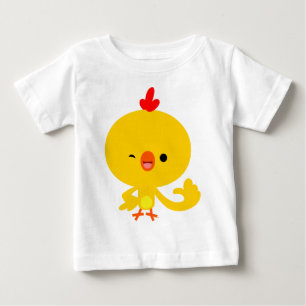 Niedlicher Cooler Cartoon Chicken Baby T - Shirt