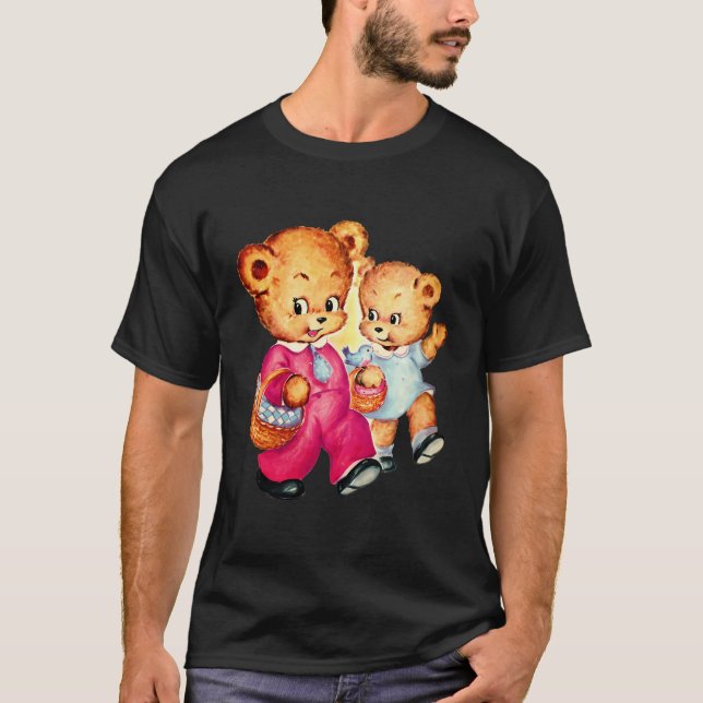 Niedlicher Coquette Bären Ästhetik Trendy T-Shirt (Vorderseite)