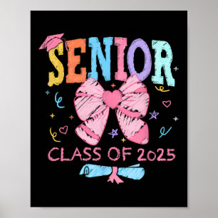 Niedlicher Coquette Bow Senior 2025 Cl von 2025 Gr Poster