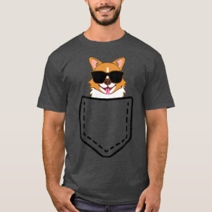 Niedlicher Corgi Corgi in Pocket Corgi Geschenke f T-Shirt