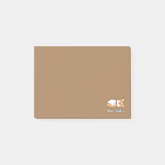 Niedlicher Corgi Geschenk Funny Dog Lover nicht he Post-it Klebezettel (Vorderseite)