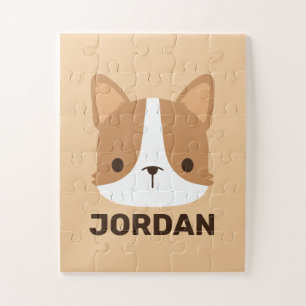 Niedlicher Corgi Hund mit Personalisiertem Namen