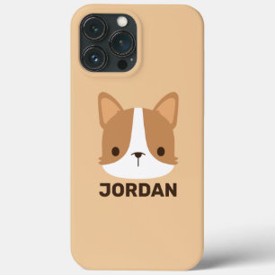 Niedlicher Corgi Hund mit Personalisiertem Namen Case-Mate iPhone Hülle