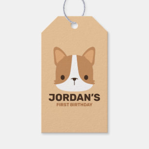 Niedlicher Corgi Hund mit Personalisiertem Namen Geschenkanhänger