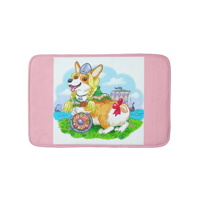 Niedlicher Corgi Pembroke - Badmatte / Haustier. Badematte (Vorderseite)