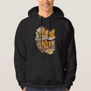 Niedlicher Corgi Welpe mit Blasen Tee