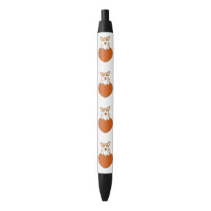 Niedlicher Corgi Welpen mit Herz Kugelschreiber