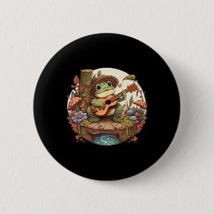 Niedlicher Cotattecore-Ästhetischer Frosch Banjo s Button