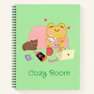 Niedlicher Cotattecore Frog Notizbuch