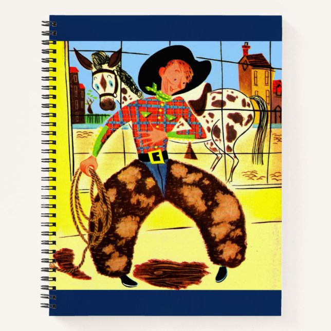 niedlicher Cowboy Notizbuch (Vorderseite)