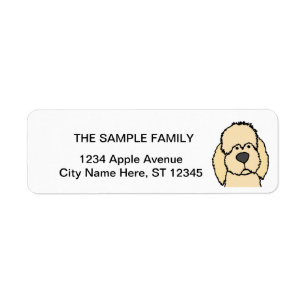 Niedlicher Cream Labradoodle Welpenhund