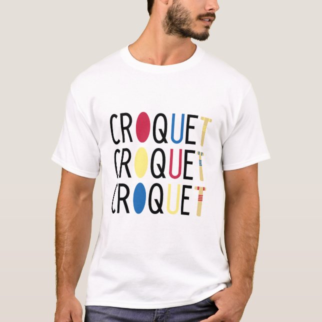 Niedlicher Croquet-T - Shirt (Vorderseite)
