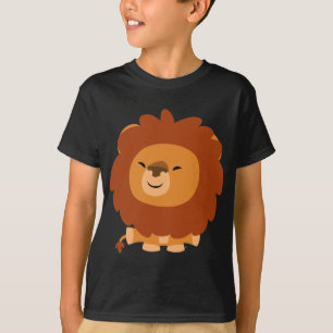 Niedlicher Cuddly Cartoon-Löwe-KinderT - Shirt