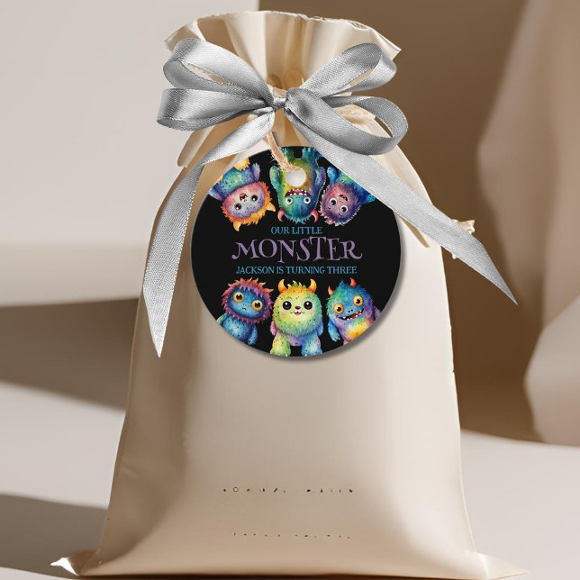 Niedlicher Cudful Kleine Monster Kindergeburtstag Geschenkanhänger (Von Creator hochgeladen)