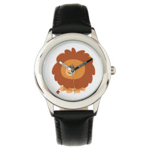 Niedlicher Cudly-Cartoon Lion Watch Armbanduhr