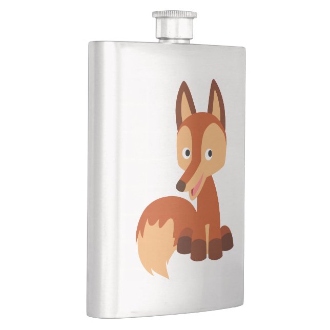 Niedlicher Cunning Cartoon Fox Classic Flask Flachmann (Rechts)