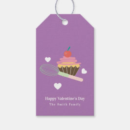 Niedlicher Cupcake Bäckerei Happy Valentines Day Geschenkanhänger