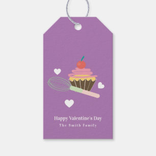 Niedlicher Cupcake Bäckerei Happy Valentines Day Geschenkanhänger