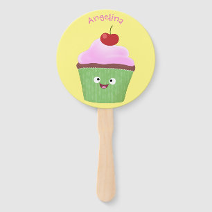Niedlicher Cupcake Cartoon Fächer