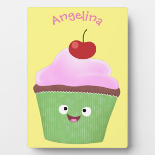 Niedlicher Cupcake Cartoon Fotoplatte