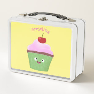Niedlicher Cupcake Cartoon Metall Brotdose