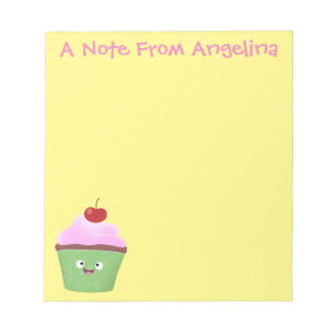 Niedlicher Cupcake Cartoon Notizblock