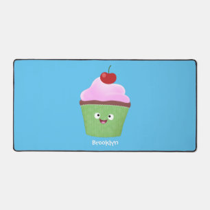 Niedlicher Cupcake Cartoon Schreibtischunterlage