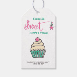 Niedlicher Cupcake Hier ist eine Leckerei Weihnach Geschenkanhänger