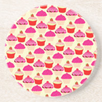 Niedlicher Cupcake Sandstone Drink Untersetzer