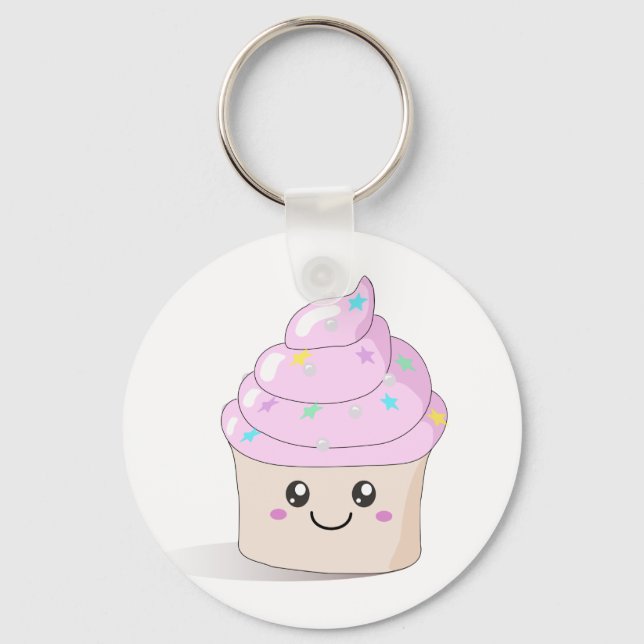 Niedlicher Cupcake Schlüsselanhänger (Vorderseite)