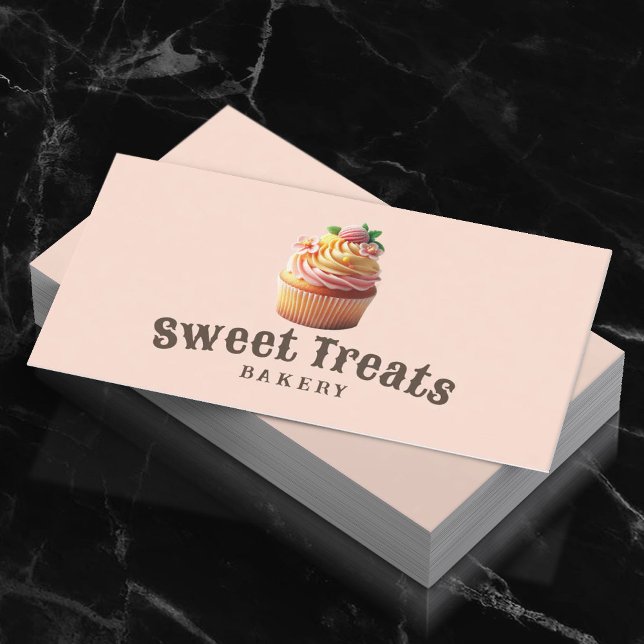 Niedlicher Cupcake Süßigkeiten Leckereien Kuchen B Visitenkarte (Von Creator hochgeladen)