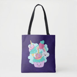 Niedlicher Cupcake und Happy Ice Creme Tasche