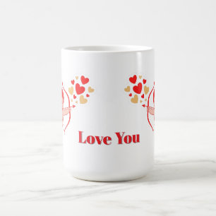 Niedlicher Cupid mit Bogen und Pfeil Kaffeetasse