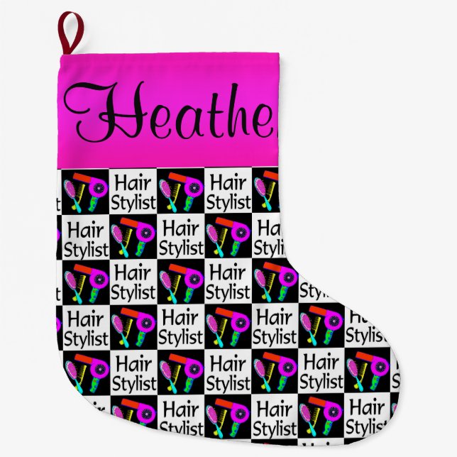 NIEDLICHER CUSTOM HAARHAARSTYLIST CHRISTMAS STRUMP GROßER WEIHNACHTSSTRUMPF (Vorderseite)