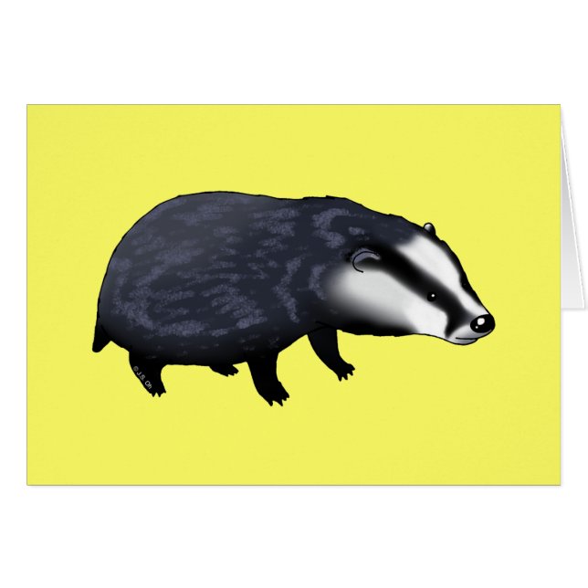 Niedlicher Dachs (Vorderseite (Horizontal))