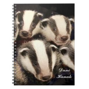 Niedlicher Dachs CUB Notizblock