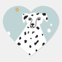 Niedlicher Dalmatiner Hund Abstrakte Illustration
