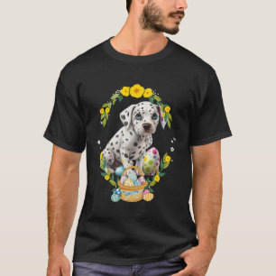 Niedlicher Dalmatiner Hund Dalmatinie Welpe Floren T-Shirt