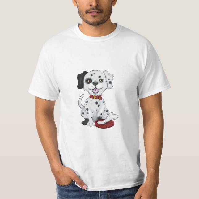 Niedlicher Dalmatiner T-Shirt (Vorderseite)
