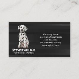 Niedlicher Dalmatiner Welpe Visitenkarte