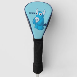 Niedlicher Dämon mit Schädel Golf Headcover