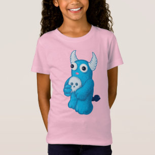 Niedlicher Dämonenschädel - Halloween-Zeichentrick T-Shirt